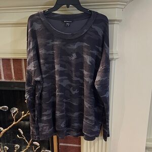 Athleta Dark Camo Long Sleeve Tee